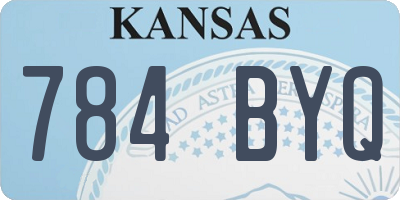 KS license plate 784BYQ