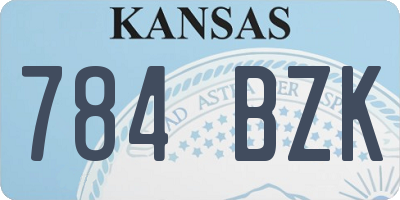 KS license plate 784BZK