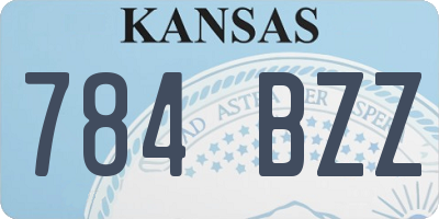 KS license plate 784BZZ