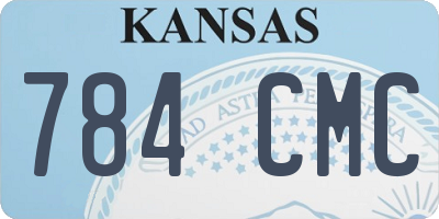 KS license plate 784CMC