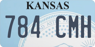 KS license plate 784CMH