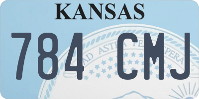 KS license plate 784CMJ