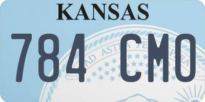 KS license plate 784CMO