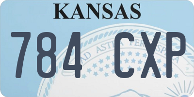 KS license plate 784CXP