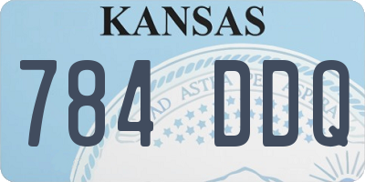 KS license plate 784DDQ