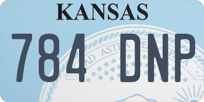 KS license plate 784DNP