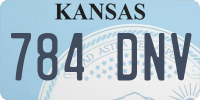 KS license plate 784DNV