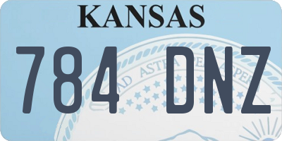KS license plate 784DNZ