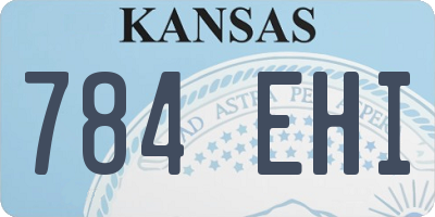 KS license plate 784EHI