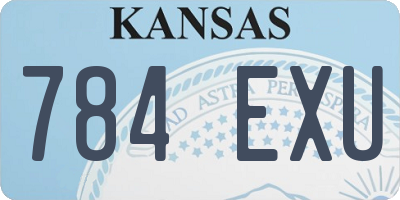 KS license plate 784EXU