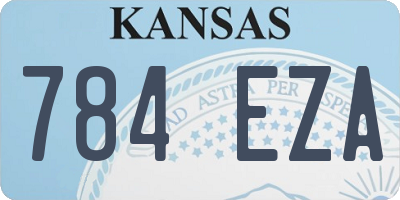 KS license plate 784EZA