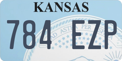 KS license plate 784EZP