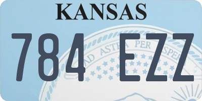 KS license plate 784EZZ