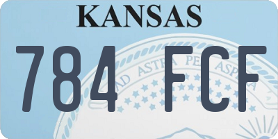 KS license plate 784FCF