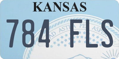 KS license plate 784FLS