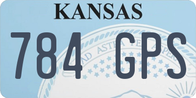 KS license plate 784GPS