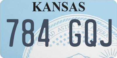 KS license plate 784GQJ