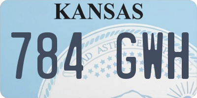 KS license plate 784GWH