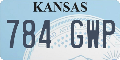 KS license plate 784GWP