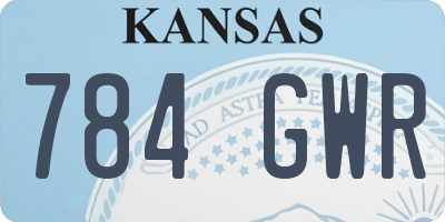 KS license plate 784GWR