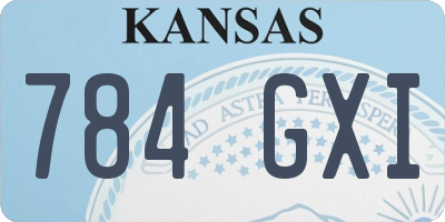 KS license plate 784GXI