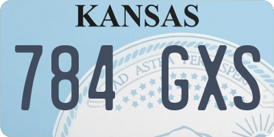 KS license plate 784GXS