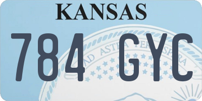 KS license plate 784GYC