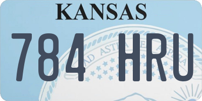 KS license plate 784HRU