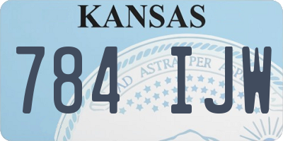 KS license plate 784IJW
