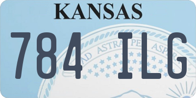 KS license plate 784ILG