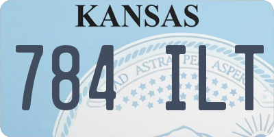 KS license plate 784ILT