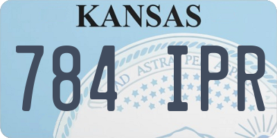 KS license plate 784IPR