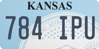 KS license plate 784IPU