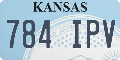 KS license plate 784IPV
