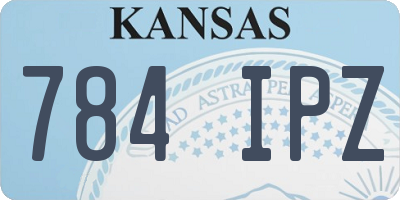 KS license plate 784IPZ