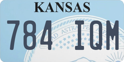 KS license plate 784IQM