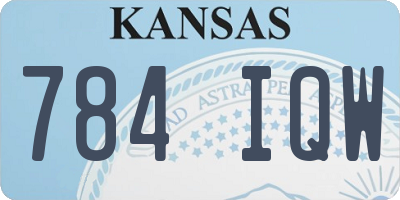 KS license plate 784IQW