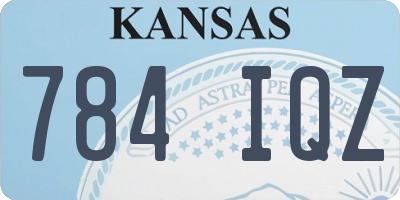 KS license plate 784IQZ