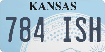 KS license plate 784ISH
