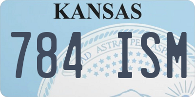 KS license plate 784ISM