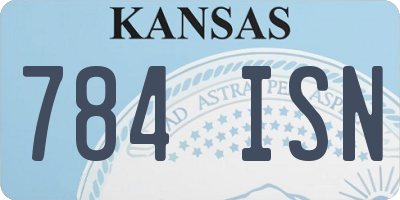 KS license plate 784ISN
