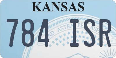 KS license plate 784ISR