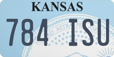 KS license plate 784ISU