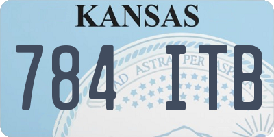 KS license plate 784ITB