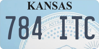 KS license plate 784ITC