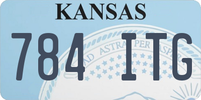 KS license plate 784ITG
