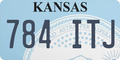KS license plate 784ITJ