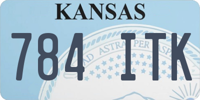 KS license plate 784ITK