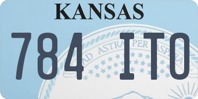 KS license plate 784ITO