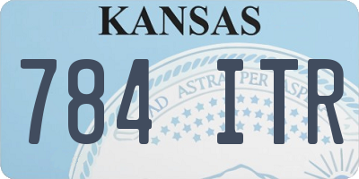 KS license plate 784ITR